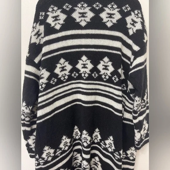 Knox Rose Argyle Style Open Front Cardigan - Picture 8 of 10